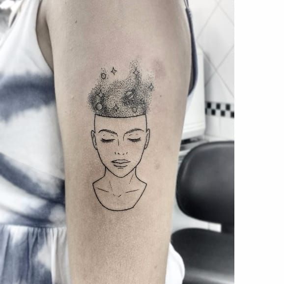 Cosmic tattoo by Ana Cuba