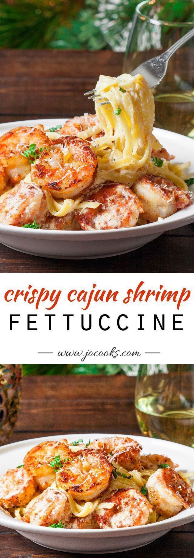 Crispy cajun shrimp fettuccine with a super easy creamy sauce and crispy cajun shrimp that can be on your dinner table in 20