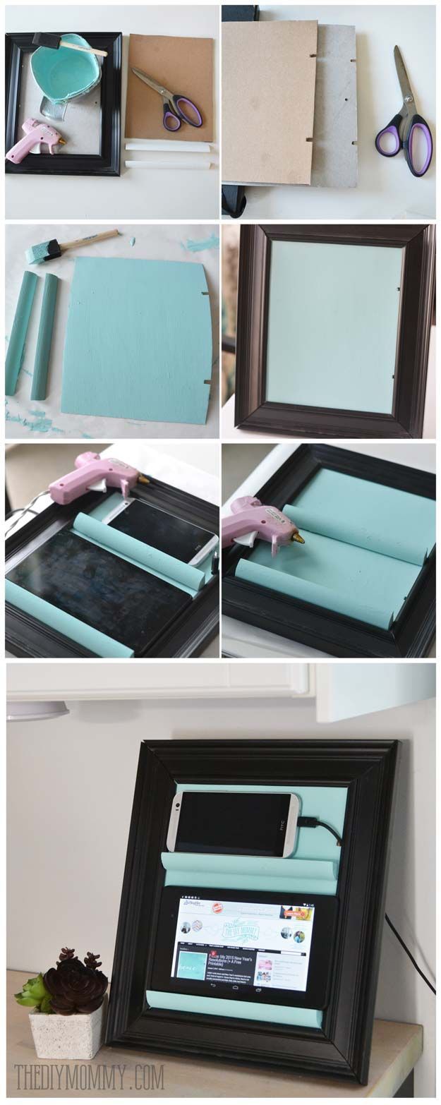 DIY Gifts for Teens – Tablet Holder from a Picture Frame – Cool Ideas for Girls and Boys, Friends and Gift Ideas for Teenagers.