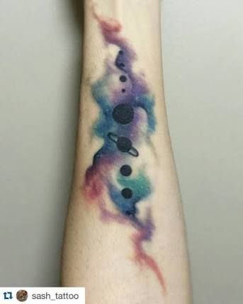 galaxy planets minimal tattoo – Google Search