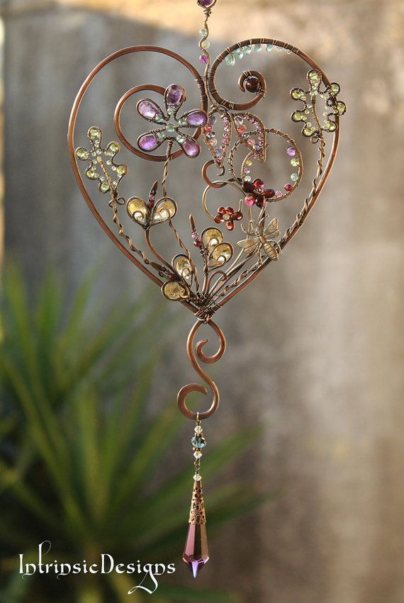 GARDEN HEART … SUNCATCHER … loaded with by IntrinsicDesignsArt