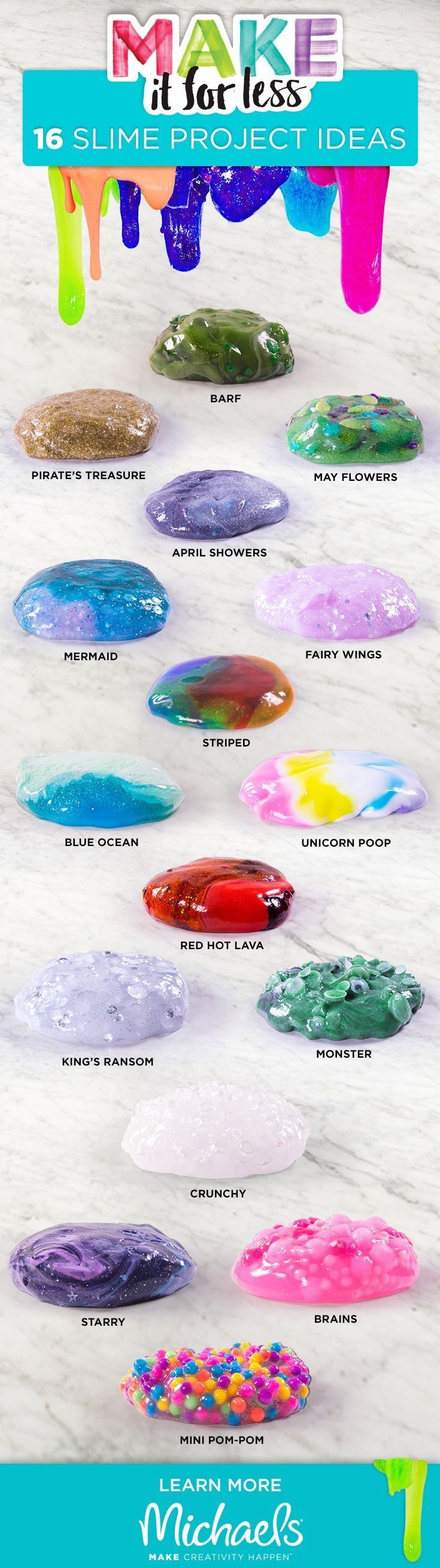 Get ready for some ooey, gooey, fun! Check out these 16 DIY slime projects that kids (and adults!) will love. Explore slime