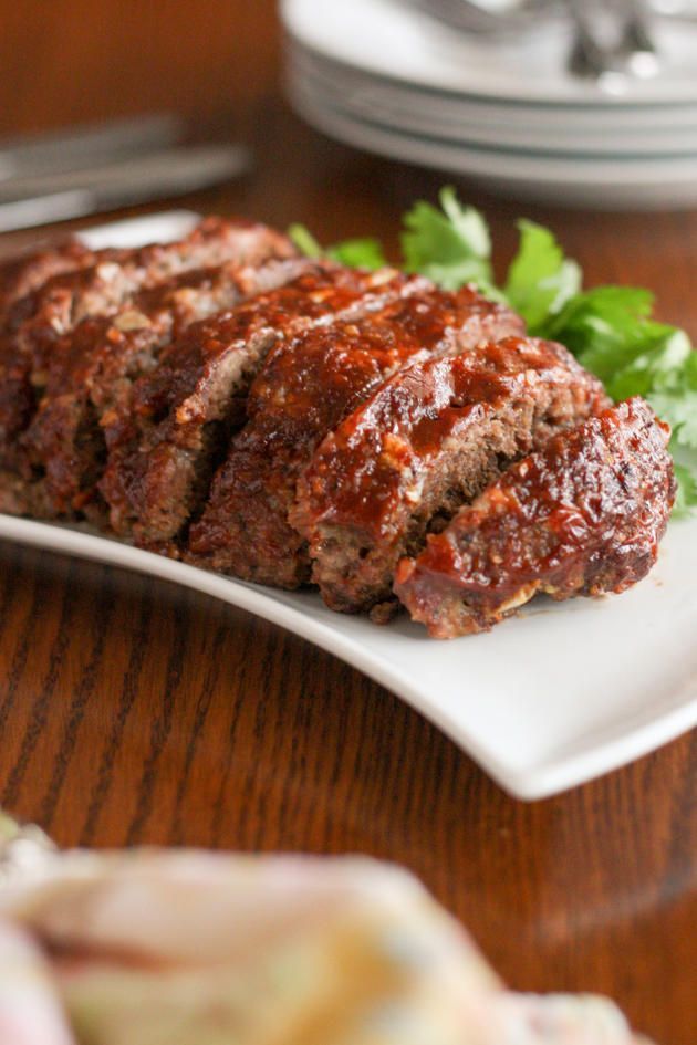 Gluten Free Slow Cooker Meatloaf has a delicious glaze on top. Incredible!