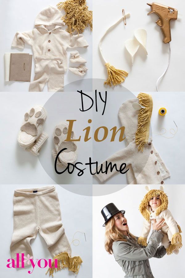How to make a DIY lion #Halloween costume Upsized a million times for ME!