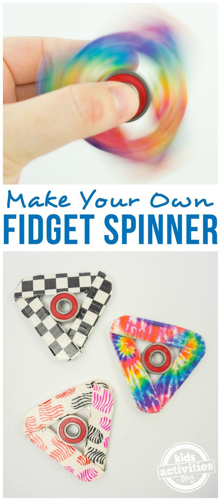 How to Make a Fidget Spinner from craft sticks! So easy and so much fun! This kid-friendly craft is perfect to make your own