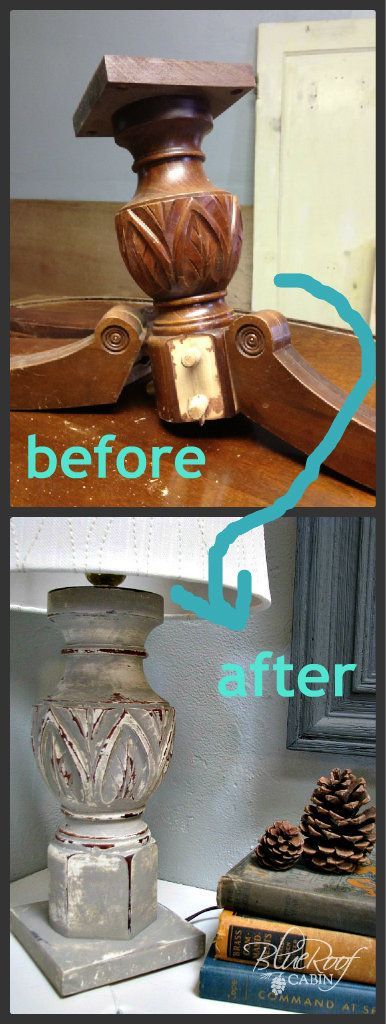 How to Make a Lamp From a Broken Table! #CMSmartCookie This pin is brought to you by Coffee-mate