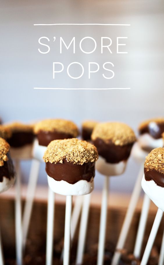 Marshmallow S’more Pops recipe – perfect for a camping birthday party!