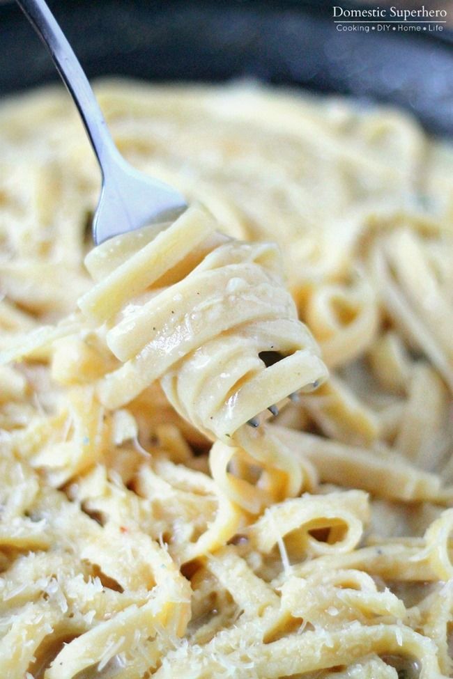 One Skillet Spicy Jalapeno Parmesan Pasta is the perfect one skillet dinner – no mess, super delicious, and easy to make!