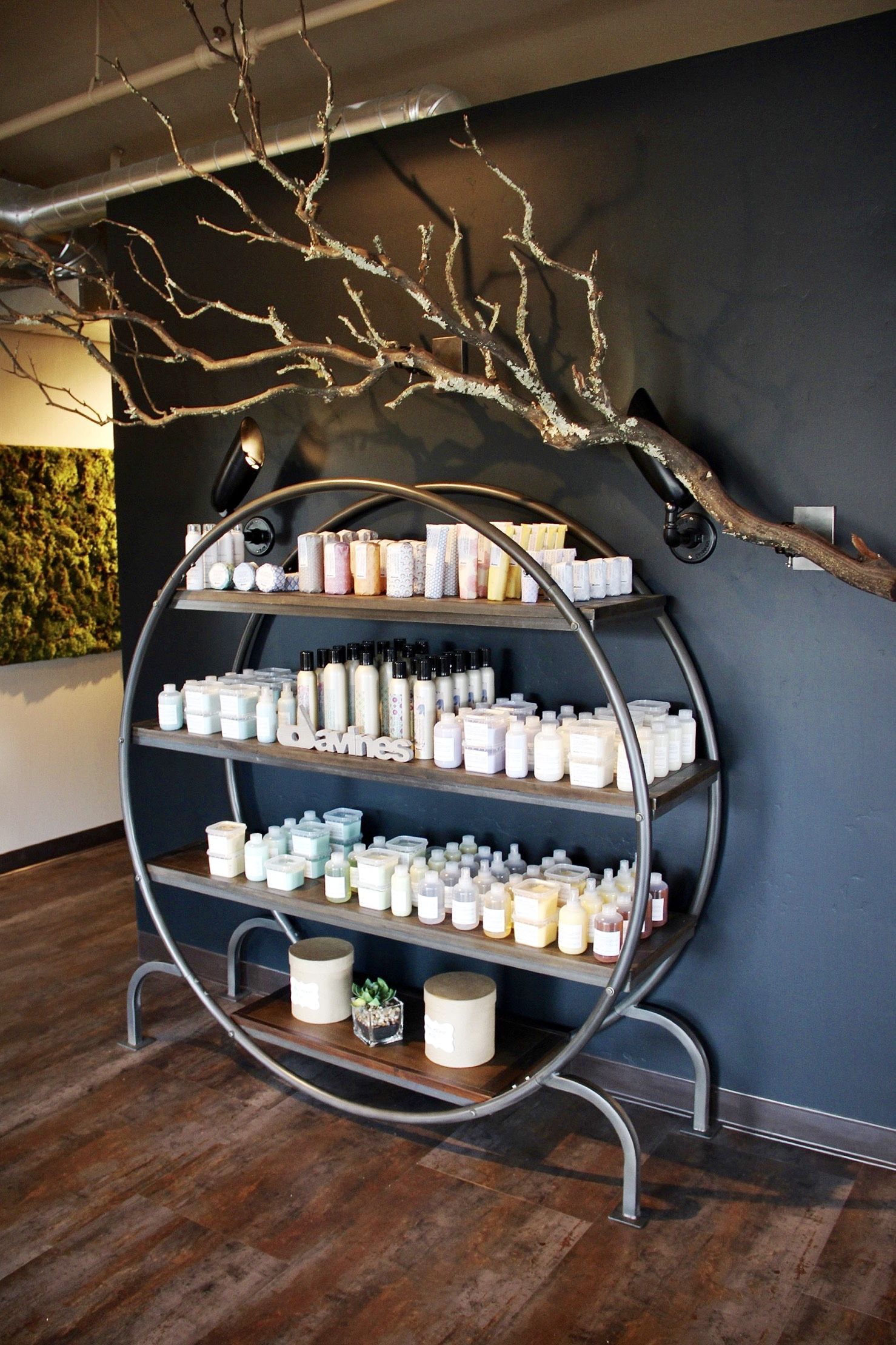 Our Davines products on display!