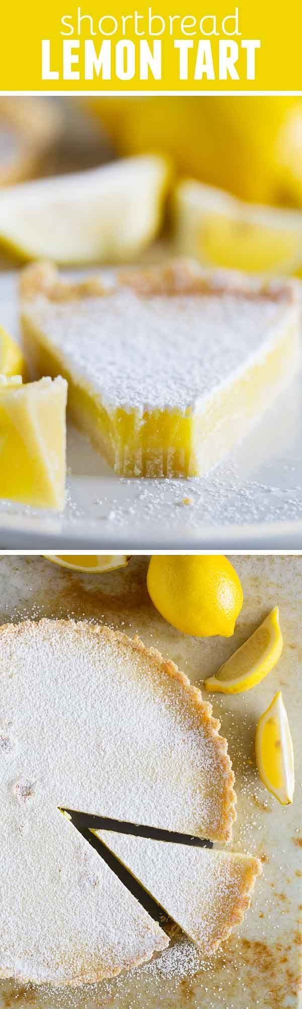Perfectly sweet and perfectly tart, this Shortbread Lemon Tart Recipe tastes like the best lemon bars in pie form.