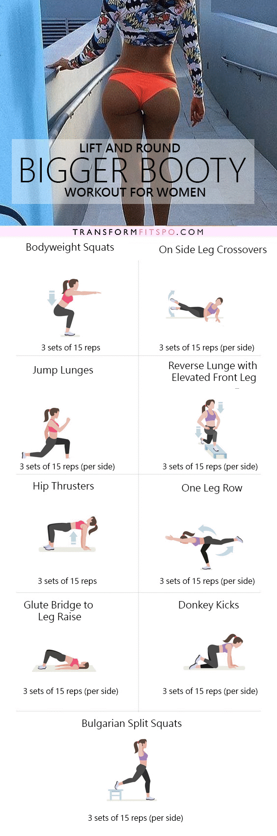 Repin and share if this workout lifted and grew your booty! Read the post for all the info!