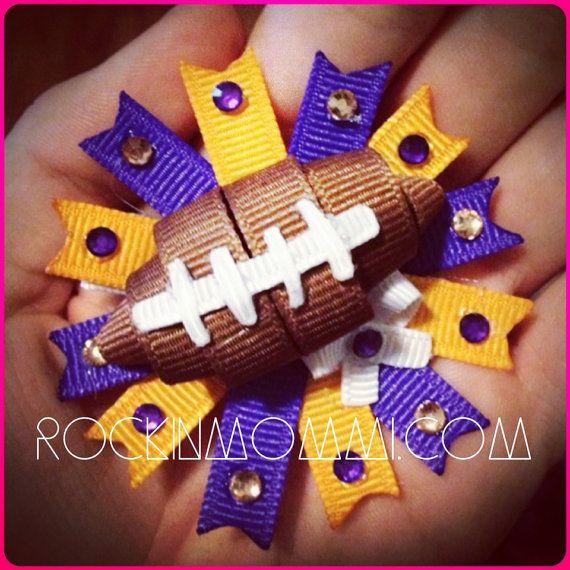 RM Football Team Ribbon Cutie MTO by RockinMommi on Etsy, $10.00
