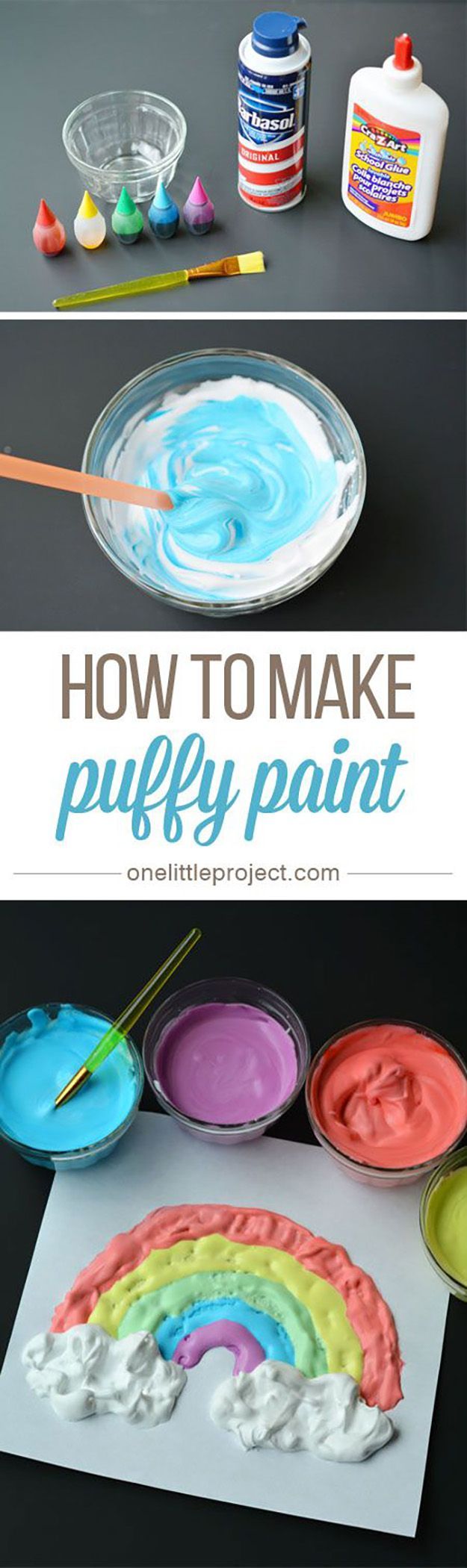 Simple Crafts for Kids to Make | DIY Puffy Paint Tutorial | Easy DIY Craft Ideas for Kids| DIY Smoothie Paint | DIY Projects &