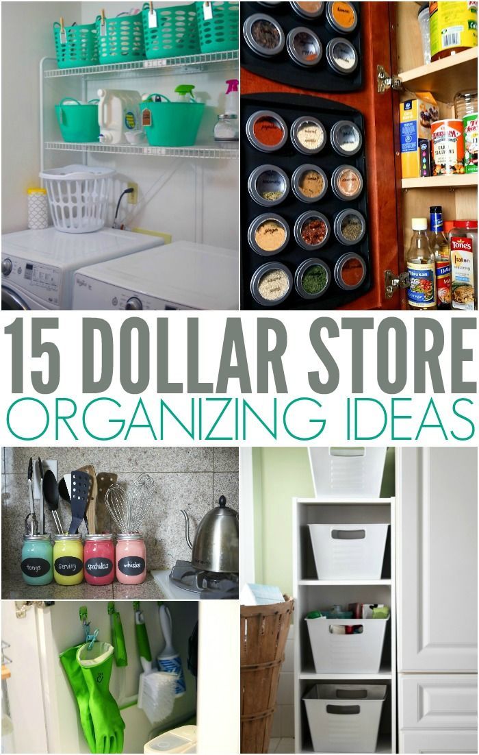 Simple Dollar Store Organizing Ideas and Hacks for any budget.      Declutter | Cleaning | organize | simplify | budget organizing