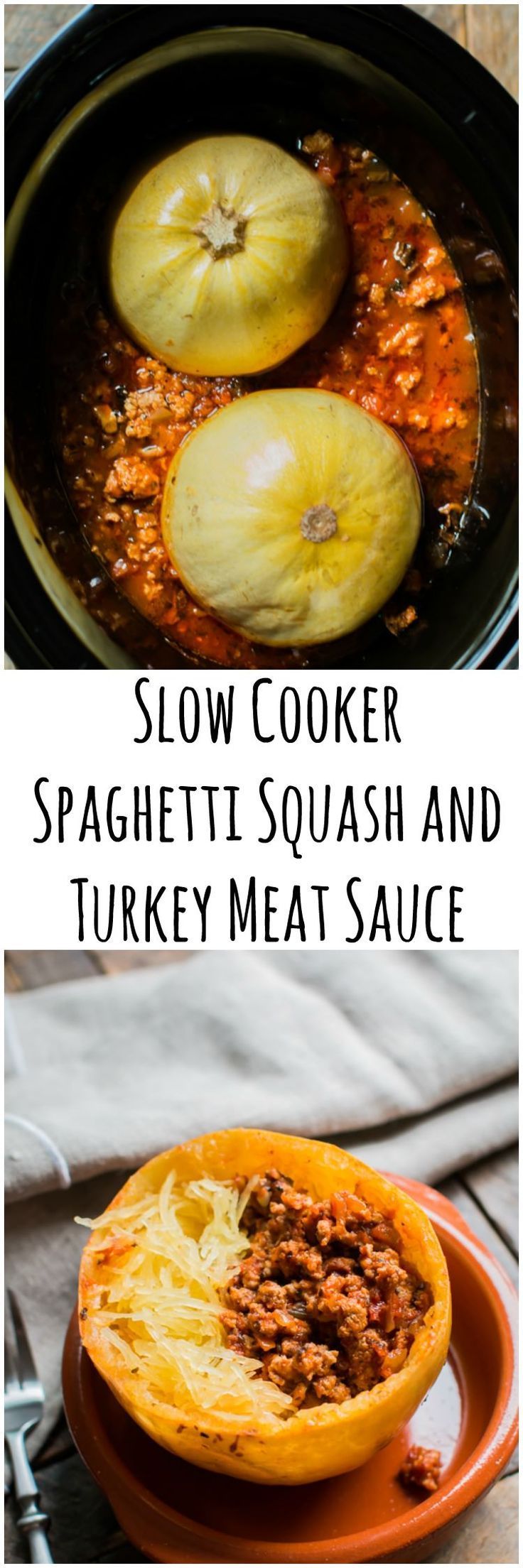 Slow Cooker Spaghetti Squash and Turkey Meat Sauce – The Magical Slow Cooker