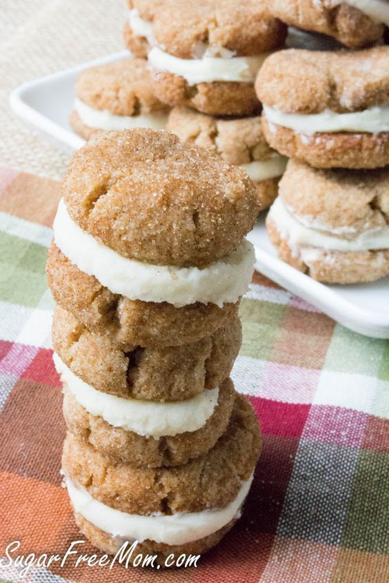 Snickerdoodle Creme Cookies (low carb, keto) | Sugar Free Mom