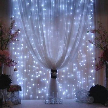 Special Price this week 300 LED String Light Curtain Light for Christmas Wedding Party Home Decoration White