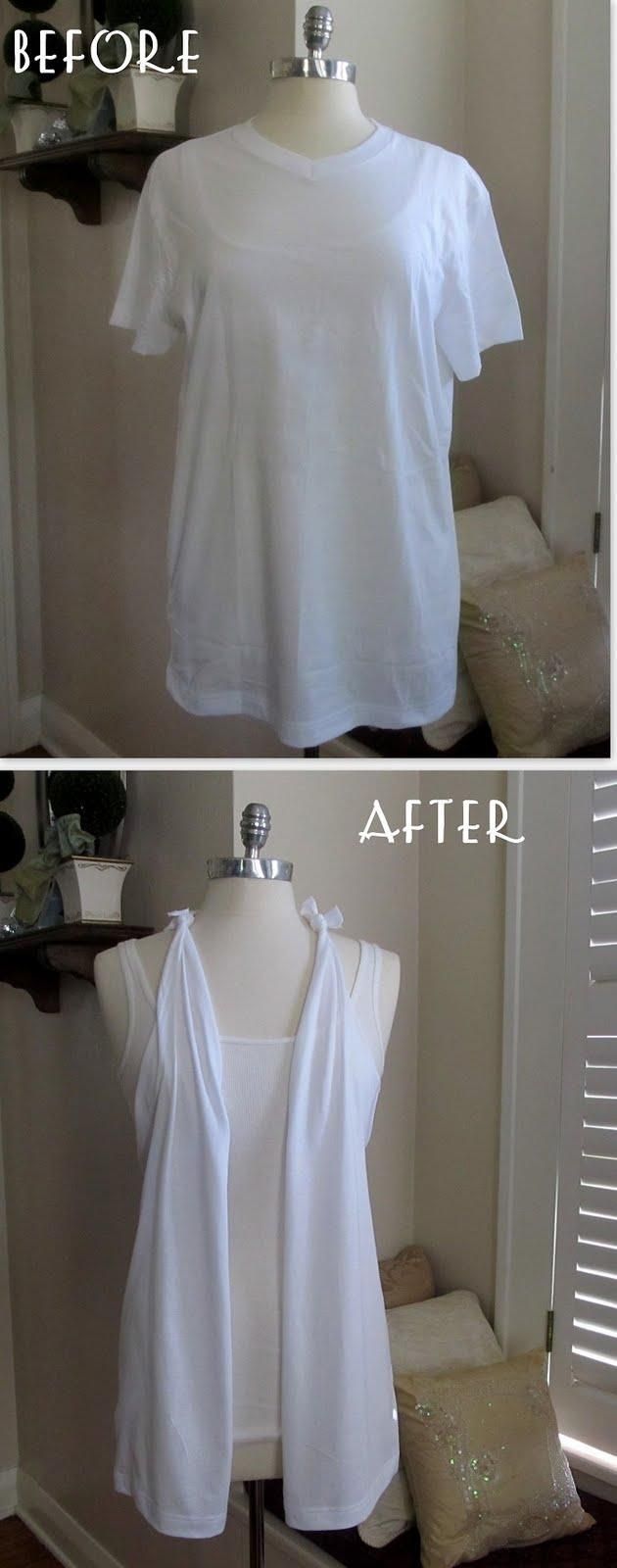 T-Shirt Vest Tutorial | DIY No Sew, T-Shirt Vest: Super cute and easy, no sew, t-shirt vest …