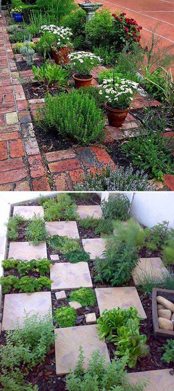 The Checkerboard Herb Garden. Even if it rains you can get to your herbs. 22 Ways for Growing a Successful Vegetable Garden