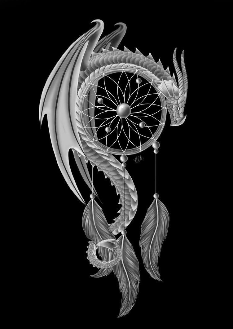 The Dream Guardian ‘dragon and a dream catcher’ by CLB-Raveneye on deviantART