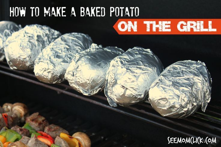 This is one of my favorite, easiest grilling recipes and the best way to make a baked potato – tastes great and no dishes! Here’s