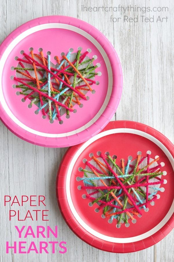 This paper plate heart sewing craft is simple to make and adaptable for kids of all ages. Fun Valentine’s Day craft for kids and