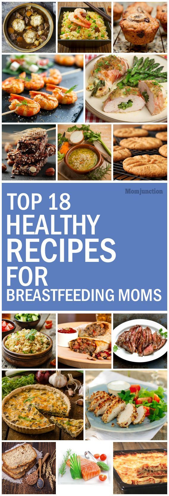 Top 18 Healthy Recipes For #Breastfeeding Moms: we’ve compiled a list of healthy and delicious recipes to keep your energy