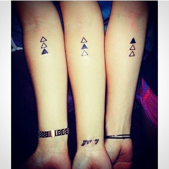 Triple Threat – Super Cute Matching Tattoo Ideas For You and Your Best Friend – Photos