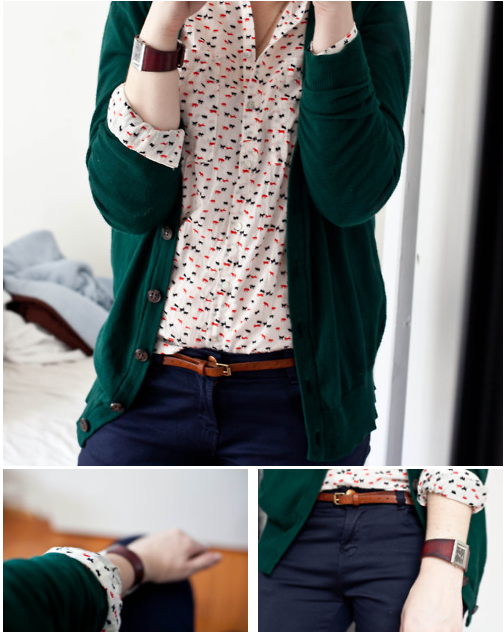 what-do-i-wear:  5. Submission Post // Wearing:  zara shirt, UO cardigan, zara core denim, j.crew belt Check out more of