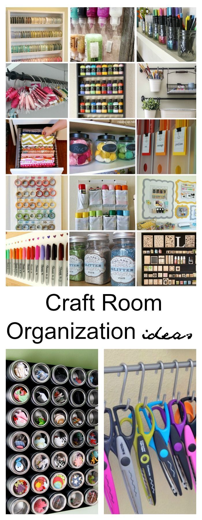 Whether you have an entire room, closet or just a small corner in your home dedicated for creating and craft supplies you are