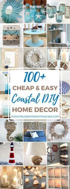 100 Cheap and Easy Coastal DIY Home Decor Ideas | Prudent Penny Pincher