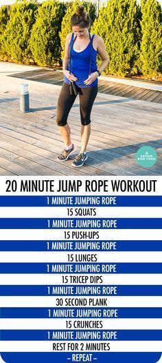 20 Minute Jump Rope Workout that combines cardio and toning