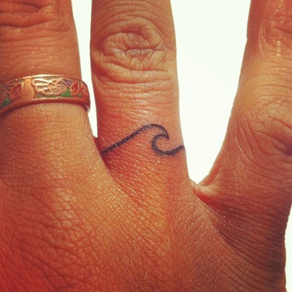 28 Tiny Finger Tattoo Ideas -Cosmopolitan.com