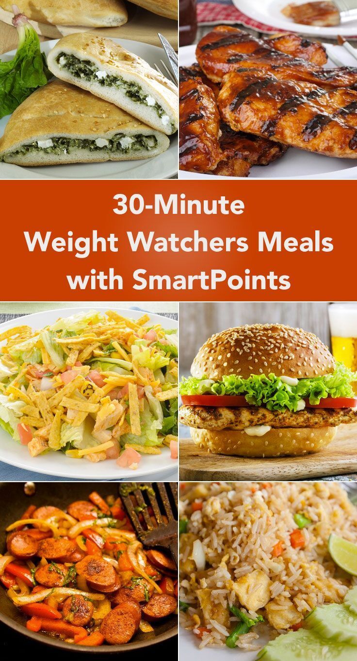 30-Minute Weight Watcher Meals With SmartPoints including Turkey Meatballs, Chicken Noodle Soup, Balsamic Chicken, Barbecue