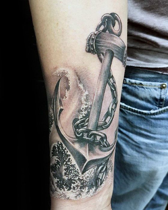 40 Realistic Anchor Tattoo Designs For Men – Manly Ink Ideas
