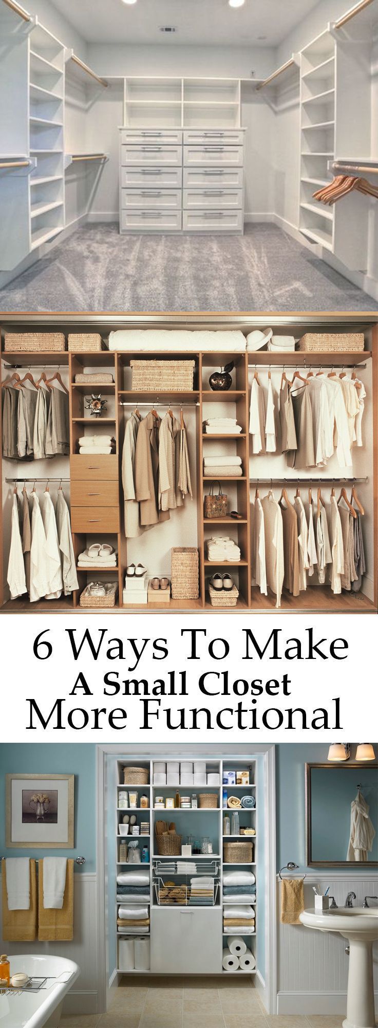6 Ways To Make A Small Closet More Functional