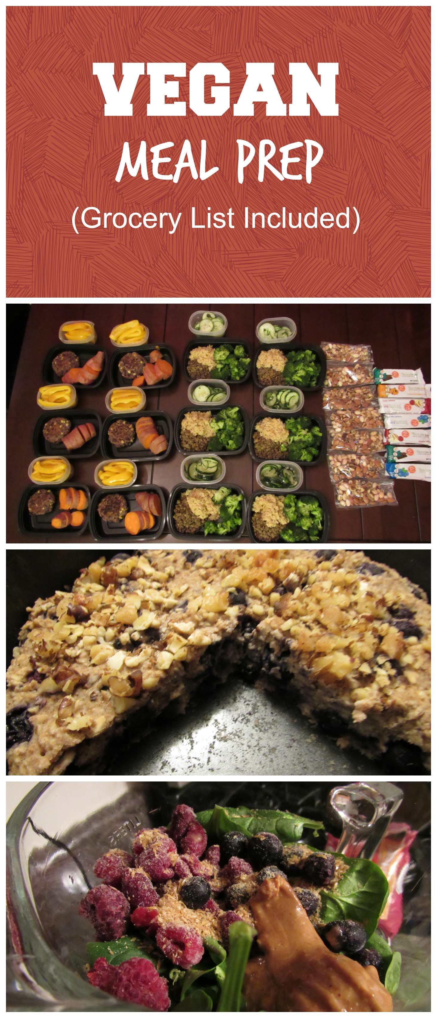 A full week of vegan meal prep! A portion control plan rich in fiber, nutrients, healthy fats, and protein.