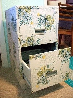 a little fabric, a little modge podge.  Worth trying I think. Must try this for my shabby chic home office