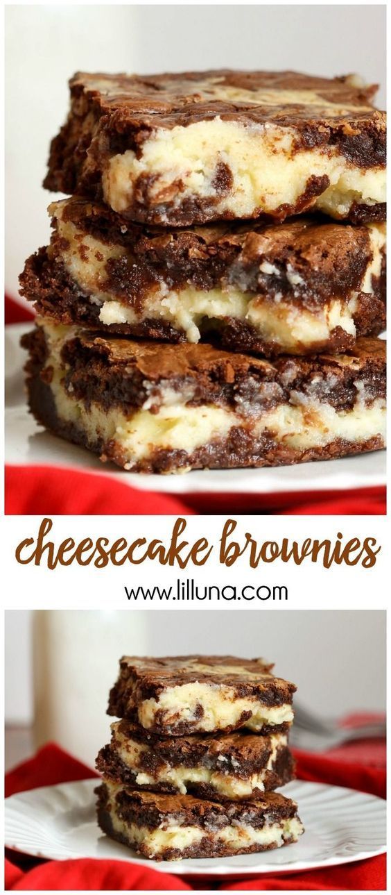 AMAZING Cheesecake Brownies – the delicious chocolate dessert with a cream cheese and white chocolate chip layer. Recipe on {