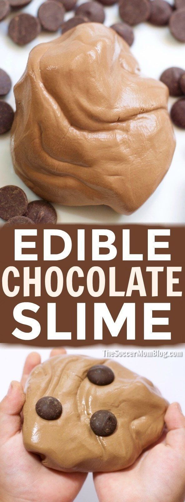 An easy edible chocolate slime recipe that smells just like your favorite decadent desserts! Only 3 simple ingredients for hours