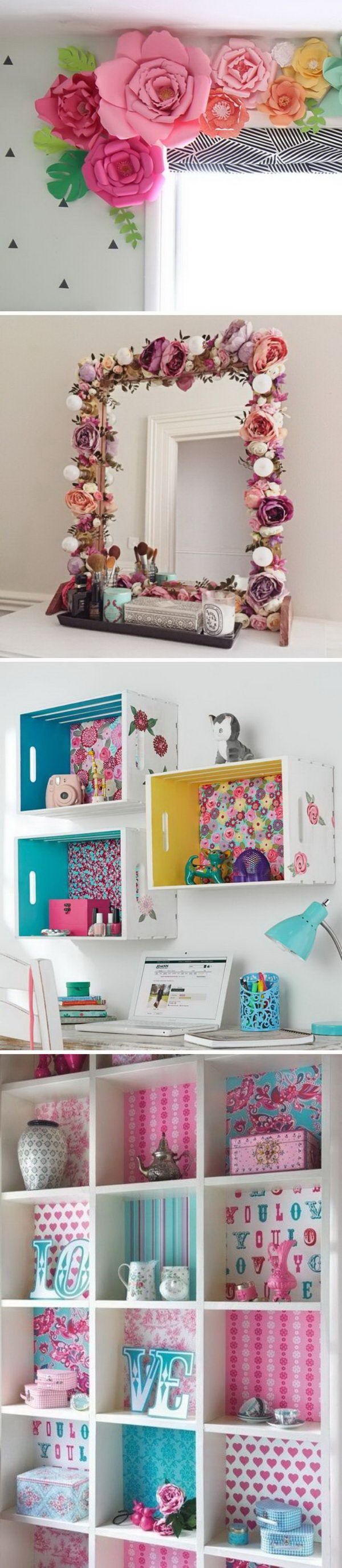 Awesome DIY Projects To Decorate A Girl’s Bedroom.