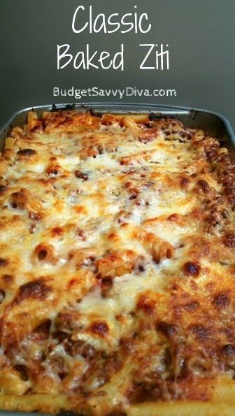 Baked Ziti is my favorite pasta dish!!