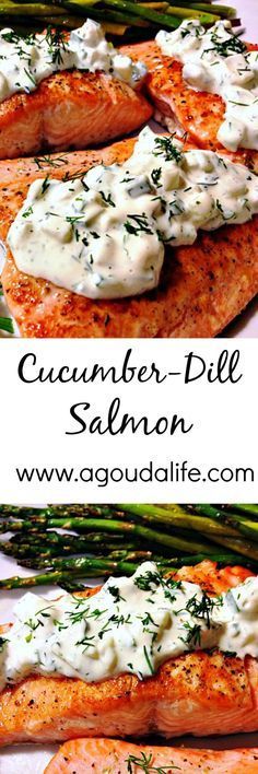 Cucumber Dill Salmon – stove to table in UNDER 30 minutes ~ a light, healthy FRESH meal.