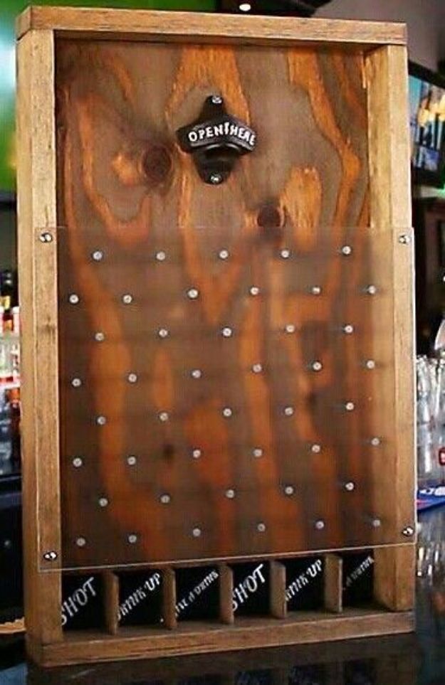 DIY Mancave Decor Ideas – DIY Drinko Plinko – Step by Step Tutorials and Do It Yourself Projects for Your Man Cave – Easy DIY