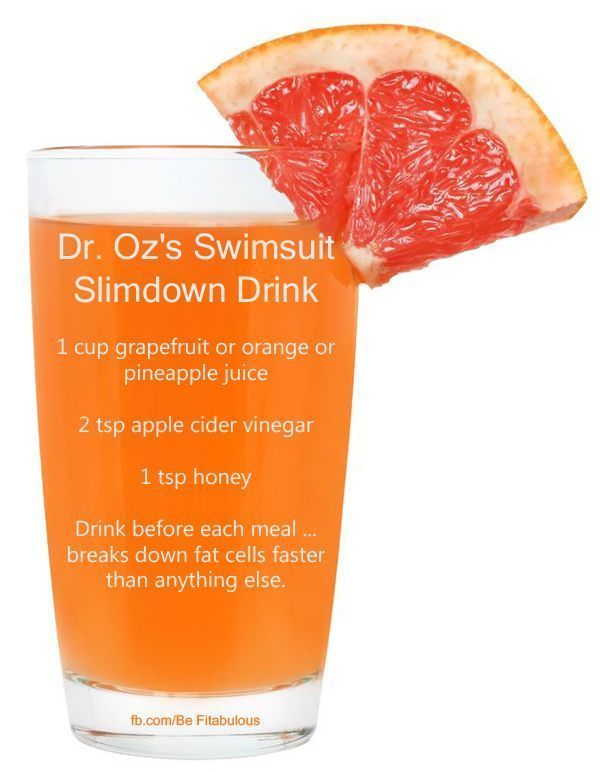 Dr. Oz/s Swimsuit Slimdown drink