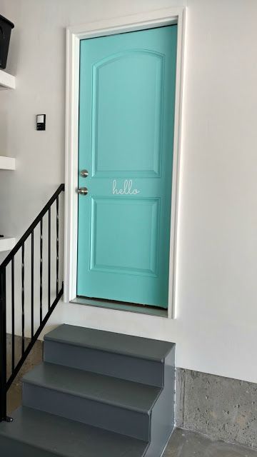 Easily update your garage door entrance to instantly improve the look! So fun for beach house!