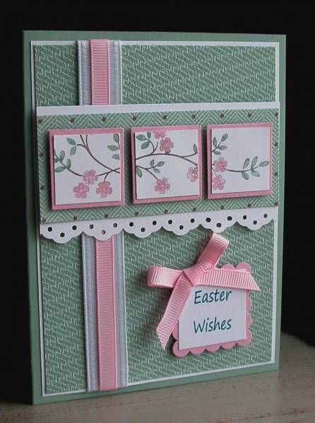 Easter Wishes–Stamps: Thoughts & Prayers Paper: Sage Shadow, Whisper White, Pretty in Pink Accessories: SU Markers, SU DP, SU
