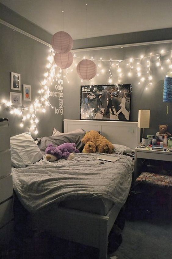 Easy Light Decor | 23 Cute Teen Room Decor Ideas for Girls  https://www.djpeter.co.za