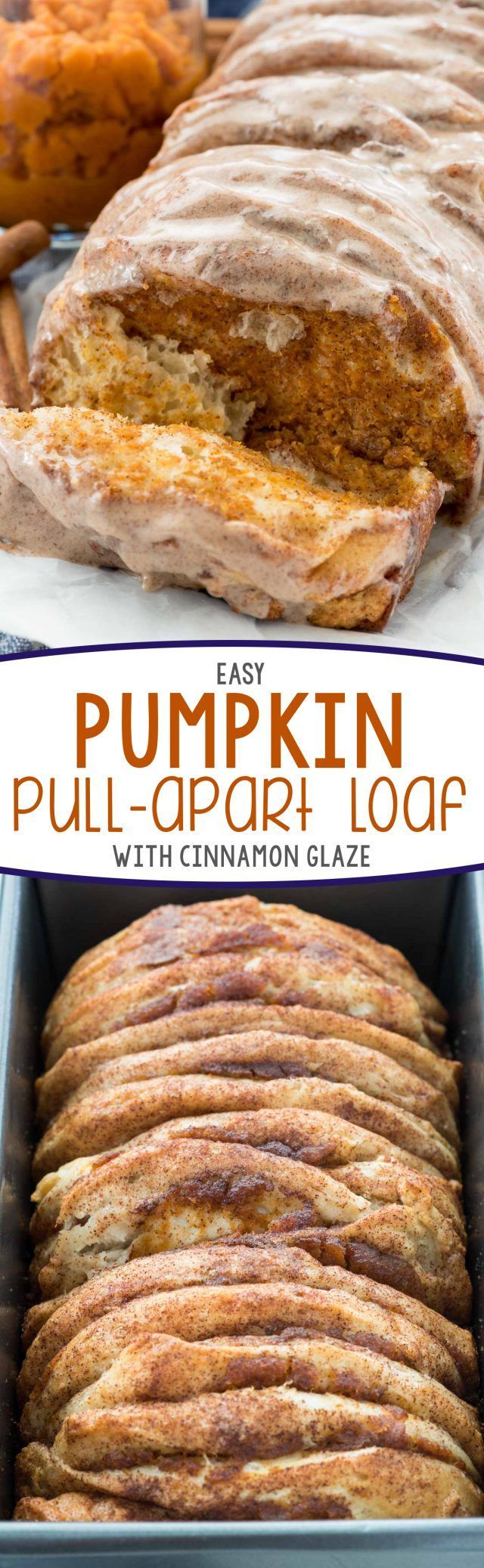 Easy Pumpkin Pull Apart Bread – this is the perfect pumpkin recipe! Refrigerated biscuits filled with pumpkin pie mixture – it’s