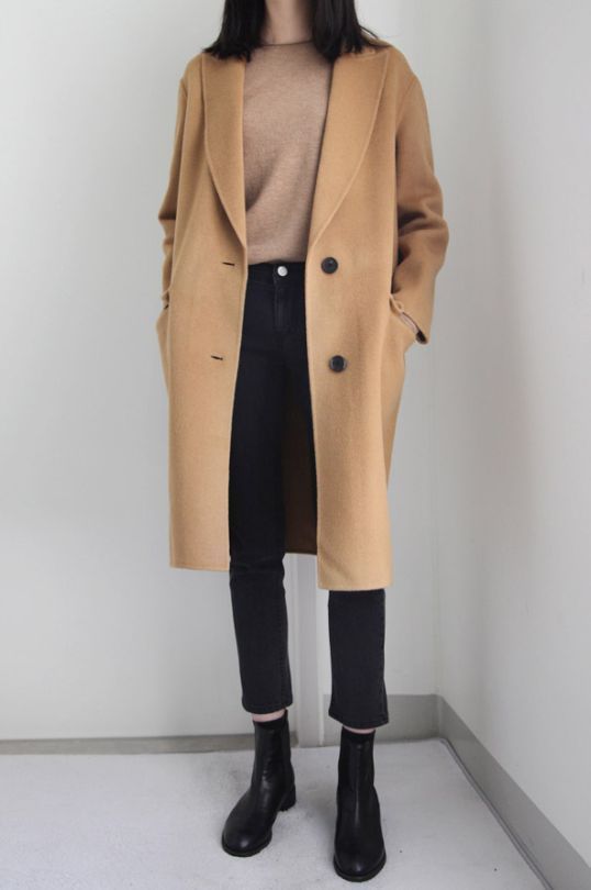 For the last of the winter days – booties, jeans, camel coat, sweater.